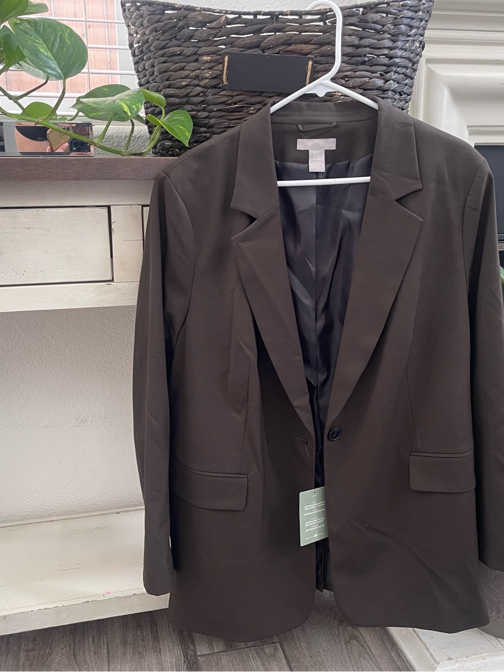 H&M Olive Brown Blazer Jacket